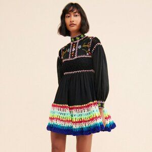 NWT CeliaB Scarlett Mixed Media Dress